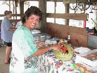 Cindy Testing Out Mommy's Fruit Basket....